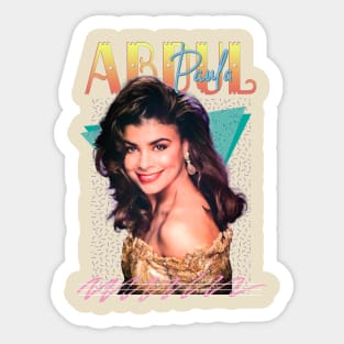 Paula Abdul 90s Retro Aesthetic Sticker